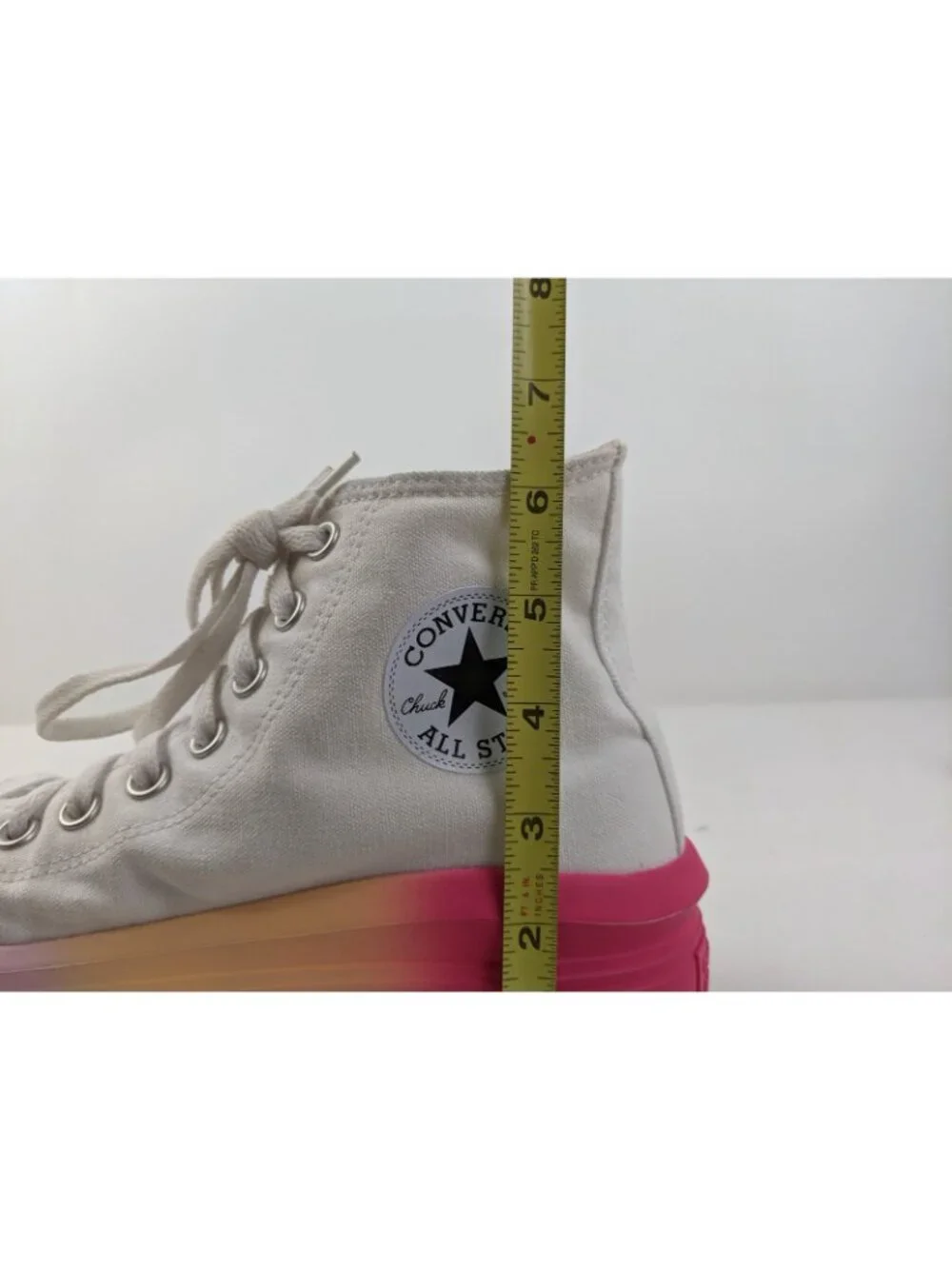 Converse Girls Chuck Taylor All Star Move Platform White Bright Ombre Size 6.5